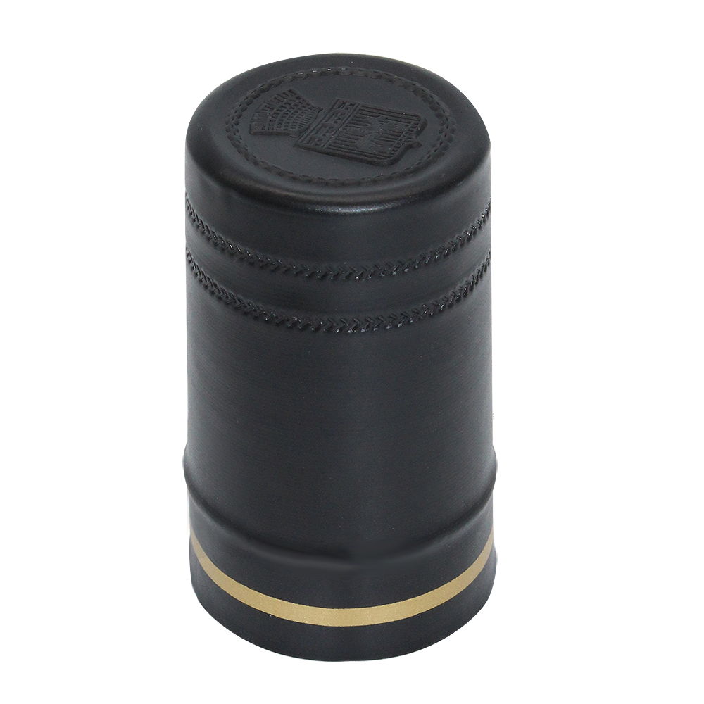 Capsule étain noir liseret or blason