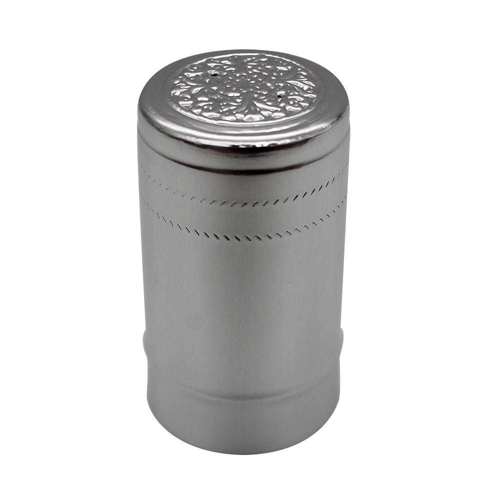 capsule complexe aluminium argent rosace
