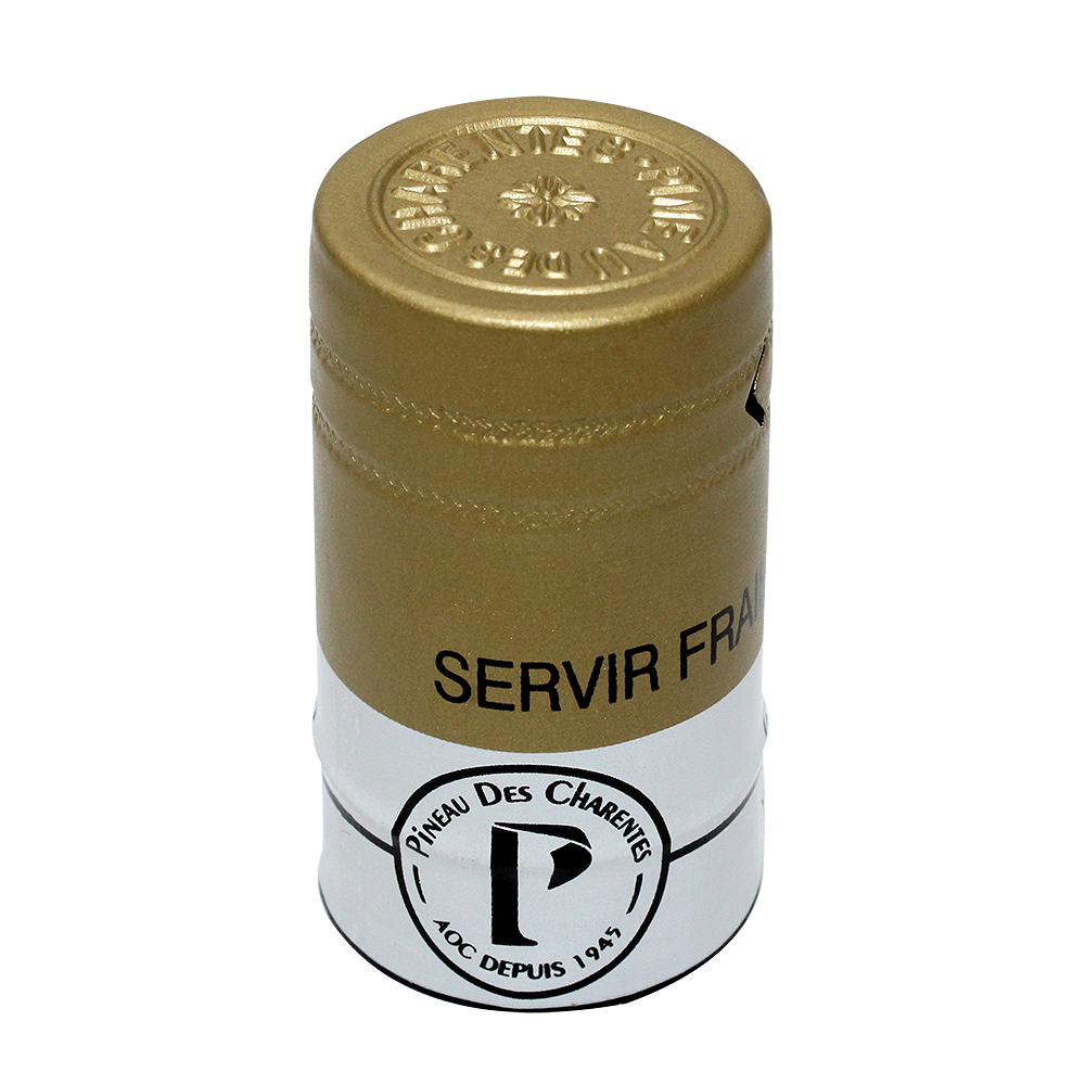 Capsule étain or/blanc Pineau des Charentes