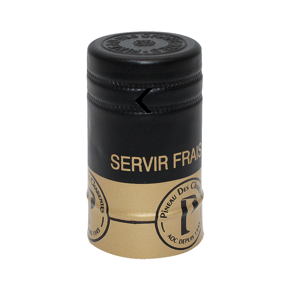 Capsule étain noir/or Pineau des Charentes