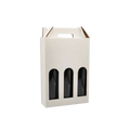 cabas 3 bouteilles blanc fond automatique